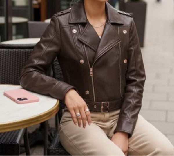 Kurtki damskie skórzana Roz S-2XL, 1 Kolor Paczka 5 szt